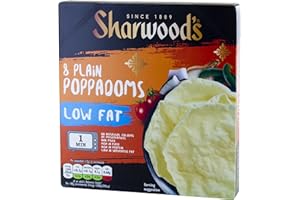 Sharwood's 8 Plain Poppadoms Low Fat, 94g