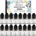 Essential Oils Set - 16 Aromatherapy Essential Oils for Home Care, Diffusers, Candle Making, Humidifier - Ylang-Ylang, Peppermint -6ml
