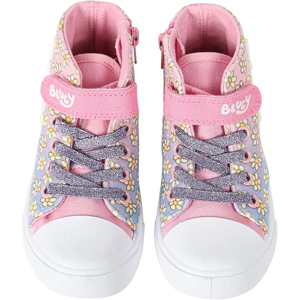 Baskets Scratchées Vertbaudet Fille - Taille 26, Bleu Jean, Semelle Caoutchouc Souple Antidérapante