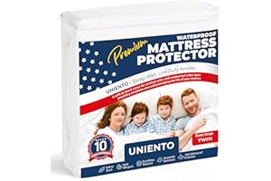 Uniento Wasserdichter Matratzenschoner 90 x 200 - atmungsaktive Matratzenauflage, Matratzenschutz ohne Knistern