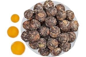 AANDISO Yunnan White Tea Dragon Pearls Tea 200g Bai Cha Long Zhu White Loose Leaf Balls Breakfast Tea