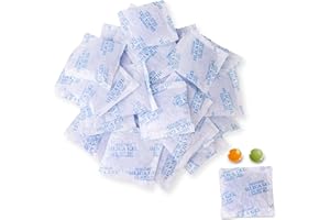 Lens-Aid Sachets Silica Gel 10g x 30 pièces – Déshydratant Réutilisable avec Indicateur Orange/Vert, Anti-Humidité pour Caméra, Aliments, Armoire, Filament 3D, Chaussures