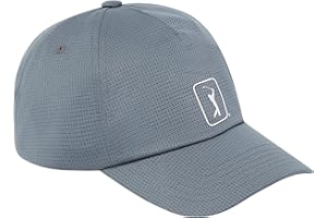 PGA Tour Men's Airflux Mesh Golf Cap, Lightweight Baseball Style Hat, Pro Series Range