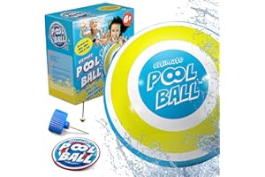 ‎ACTIV LIFE Activ Life Ultimate Pool Ball, Gelb/Cyan 15cm Ball (4.5 lbs gefüllt), Stocking Stuffers für Jungen 8-12, Beste 2023 Ideen für Kinder, Coole Dinge Mädchen Familie Spiele