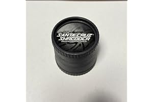 Santa Cruz Shredder Herb and Spice Grinder Made in USA (Black)
