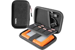 ‎TOMTOC tomtoc Festplattentasche Hülle für Externe Festplatten Seagate Expansion, Backup Plus, WD Elements, My Passport, Extreme HDD Reisetasche