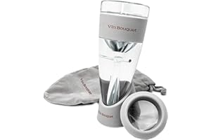 VB VIN BOUQUET Vin Bouquet FIA 002 - Aireador de Vino, Aireación Instantánea Vin, Aireador, Base, Filtro y Bolsa en Terciopelo