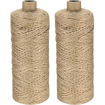 Spago Di Iuta Naturale 100m X 4mm | Corda Per Giardinaggio, Fai Da Te, Regali E Decorazioni | Tre Fili Intrecciati Resistenti