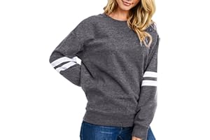 Neitooh Sweatshirt Damen Rundhals Sweatshirt Damen Baumwolle Pullover Damen Langarmshirt Casual Oberteile Tops