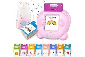 SUNITY 510 Cartes Flash parlantes pour Enfants Rose