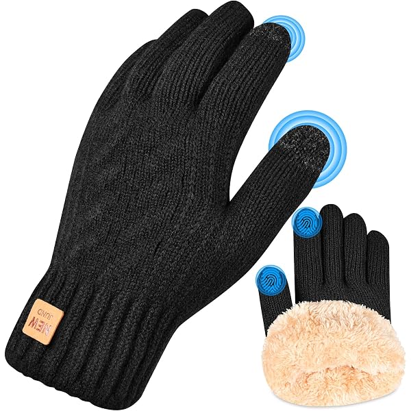Gants Sans Doigts Tricotés Alpaca - Pour Sport Et Ville
