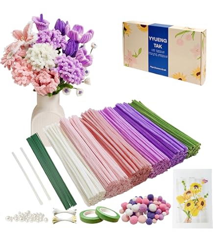 Cousin DIY Lot De 100 Cure-pipes En Chenille Fluo 6 Mm X 30,5