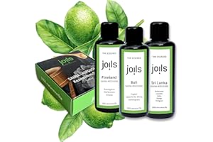 ‎JOILS JOILS® Saunaaufguss Set I, naturrein, 3x100ml, 100% naturreines Öl für Ihre Sauna, Bio-Saunaöl im Geschenkset