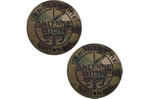 Patchs infrarouges infrarouges réfléchissants pour antenne GIGN France Genarmerie Genarmerie Nationale Français Tactique Morale Patch militaire Appliques