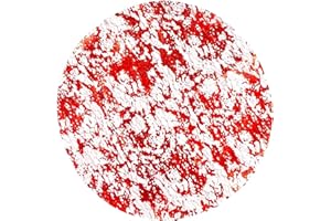 WEINIBAO Manteles Individuales Redondos Rojo, 12 Piezas Salvamanteles Individuales de Malla de Lámina Dorada, Mantel Individual Redondo para Decoracion Mesa Comedor Cocina Boda Fiesta de Cumpleaños