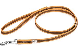 JULIUS K-9 Julius-K9 218GM-OR-1,2 Laisse antidérapante Color & Gray avec poignée, 14 mm x 1,2 m, Orange-Gris
