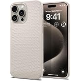 Spigen iPhone 15 Pro ile Uyumlu Kılıf Liquid Air Kaymaz Dokulu Y&uuml;zey Bej Kapak - ACS07217 (Spigen TR Garantili)
