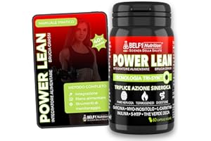 BELF1 Brucia Grassi Potenti Veloci E Controllo Fame Nervosa, Dimagrante Forte Veloce Donna Uomo Con L Carnitina, Myo-Inositolo, 5-htp Griffonia, Inulina, Garcinia Cambogia, Pancia Piatta, 60 Capsule