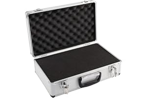 MultiWare Flight Case Aluminium Foam Microphone Camera Photography Carry Lock Storage Box L400mm x W240mm x H125mm