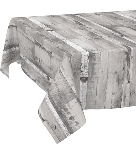 Nappe Toile Cirée Ovale 180 X 300 Cm - Motif Carreaux Ciment Gris - Marque Teknigomme