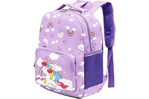 POWOFUN 13 Inch Kids Toddler Preschool Travel Backpack Cute Cartoon Schoolbag Backpack Bookbag