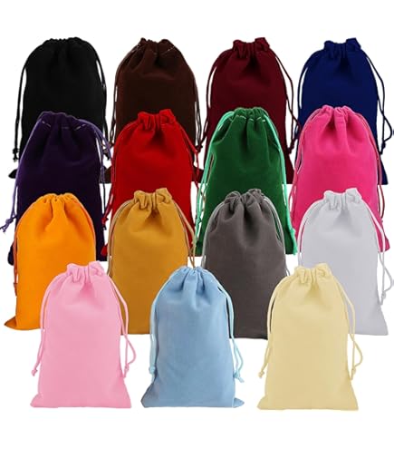 TMTGTS 10 stuks fluwelen zakjes met trekkoord, 20 x 30 cm, cadeauzakjes, grote sieradenzakjes voor bruiloften, feesten, sieraden, gunsten, Kerstmis, herbruikbare fluwelen zakjes, sieradenzakjes