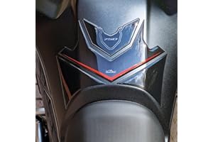 Resin Bike naklejki moto kompatybilne z Honda Transalp XL 750 2023. Ochrona zbiornika paliwa motocykla przed uderzeniami i zarysowaniami. Naklejka 3D z ?ywicy - neutralny metaliczny