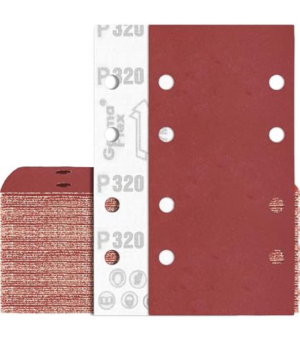 100 Feuilles Papier Abrasif Ponceuse Vibrante 93x185 Mm - Grains 40/60/80/120/180/240/320/400, Oxyde D'Aluminium Pour Bois, Métal, Polissage & Dégrossissage