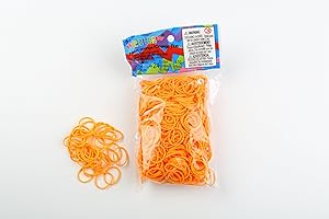 Rainbow Loom Nachfüllpack Gummibänder, Neonorange