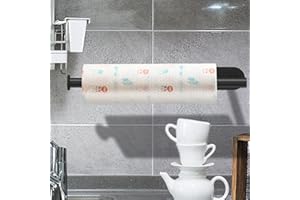 LUVZOOR Porta Asciugamani senza Forare Nero, Porta Asciugamani da Cucina 34 cm in Acciaio Inox, Porta Asciugamani Autoadesivo da Incollare per Bagno e Cucina