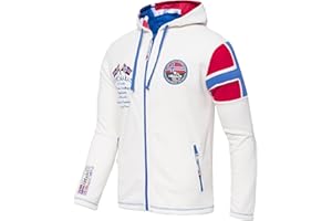 Nebulus Herren Fleecejacke KINLEY, warme Fleece Jacke, mit langem Full-Zip Reißverschluss