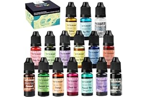 ‎LET'S RESIN LET'S RESIN Epoxidharz Farbe, 16 Farben Resin Farbe, Konzentrierte Epoxidharz Farben, Harzfarbstoff für Harzfärbung, Harzschmuck, Harzkunsthandwerk, DIY (je 10 ml)