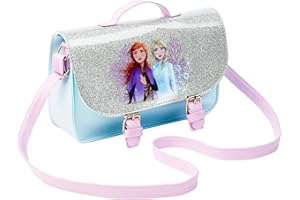 Disney Handtasche Mädchen Trend Umhängetasche Kinder Schultertasche Kindertasche Geschenke für Mädchen Teenager Prinzessinnen Glitzer Eiskönigin Frozen Anna Elsa