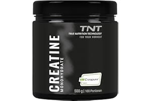 ‎TNT TRUE NUTRITION TECHNOLOGY TNT Creatin Monohydrat (500g) • Reines Creapure® • Veganes Kreatin Pulver • Creatine Monohydrate ohne Zusätze
