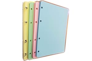 TIPOME RICAMBIO CARTA PER RACCOGLITORE A5 CON 4 FORI (200 Fogli colorati 50x4)