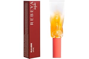 REBEYA Ola Libre Lip Oil - Olio Labbra Idratante, Nutriente e Non Appiccicoso, Effetto Glow, Aroma Miele - Made in Italy