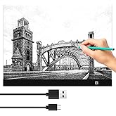 Light Table A3 Portable LED, Light Table LED Drawing Board, LED Light Pad A3, with Adjustable Brightness, for Diamond Paintin
