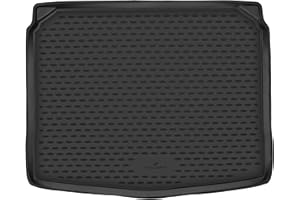 ‎WALSER WALSER XTR Kofferraumwanne für Skoda Karoq (NU7) unterer Ladeboden 2017-Heute, Varioflex-Rückbank, 100% passgenaue Antirutschmatte Auto, Gummimatte Auto, Kofferraum Schutzmatte