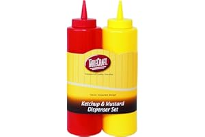 TableCraft 112 km Nostalgia 2 pièces Ketchup et Moutarde Distributeur de Lot, 340,2 Gram