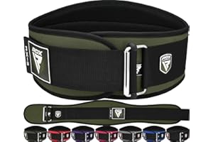 RDX 6.5” Gimnasio Cinturón Musculacion Levantamiento de Pesas, Soporte Lumbar Acolchado, Entrenamiento Peso Belt para Halterofilia Powerlifting Fitness Gym Casa Ejercicio, Hombre Mujeres