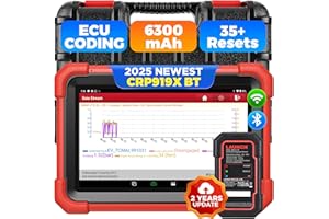 LAUNCH X431 CRP919XBT Valise Diagnostic Auto Multimarque, Contrôle bidirectionnel, CANFD&DOIP,Diagnostic sans Fil Bluetooth avec DBScar VII,FCA AutoAuth,VAG Guided,ECU Coding,IMMO