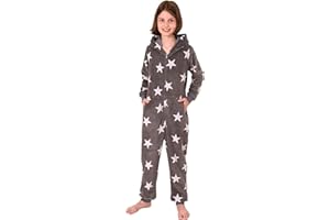 NORMANN-WÄSCHEFABRIK Mädchen Jumpsuit Overall Schlafanzug Pyjama Langarm - Sternenmotiv - 291 467 97 961