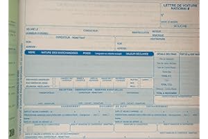 INOV PARIS CMR carnet lettre de voiture transport national cmr (2 carnets 25 pages)