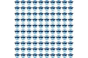 XICIKI 100Pcs Wheel Arch Trim Clips Door Trim Blue Side Moulding Fastener 877561F000 87756-1F000 for Hyundai Santa Fe Tucson Kia Soul Sportage Etc