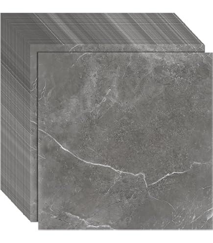 DAJAVE PVC-vloerbedekking, betonlook, 30 x 30 cm, vinylvloer