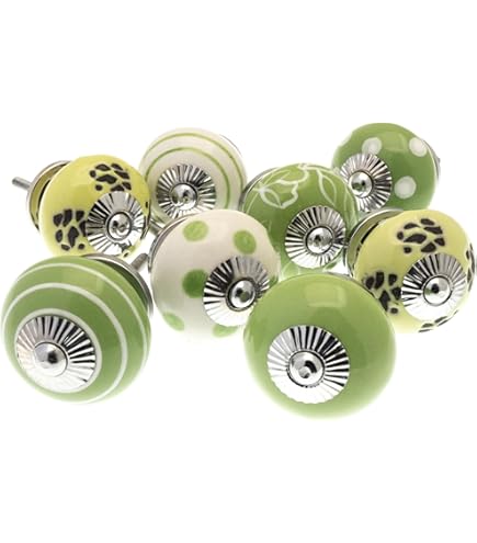 Mango Tree Mélange Lot De Rose, Eau De Nil & Gris Poignées Pour