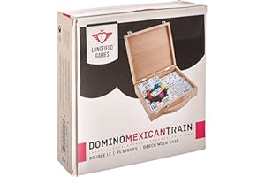 Weible Spiele 04394 - Domino Mexican Train Doppel 12, Schwarz