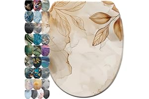 Sanilo WC Sitz mit Absenkautomatik & Schnellverschluss, Toilettendeckel per Knopfdruck abnehmbar, einfache Montage von oben (Faylora)