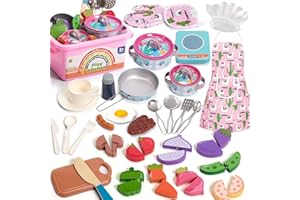 VEITCH FAIRYTALES Veitch fairytals Accesorio & Utensilio Vajilla Cocina y Comida Juguete Infantil, Menaje Cacharritos Cocinita y Frutas Verduras Madera Alimentos Juego para Niña Cozinha Criança Brincar Niños 3+ Años