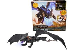DreamWorks How to Train Your Dragon, Plasma Blast Tand, 51 cm lång drakfigur med ljus- och ljudeffekter, leksaker för barn fr
